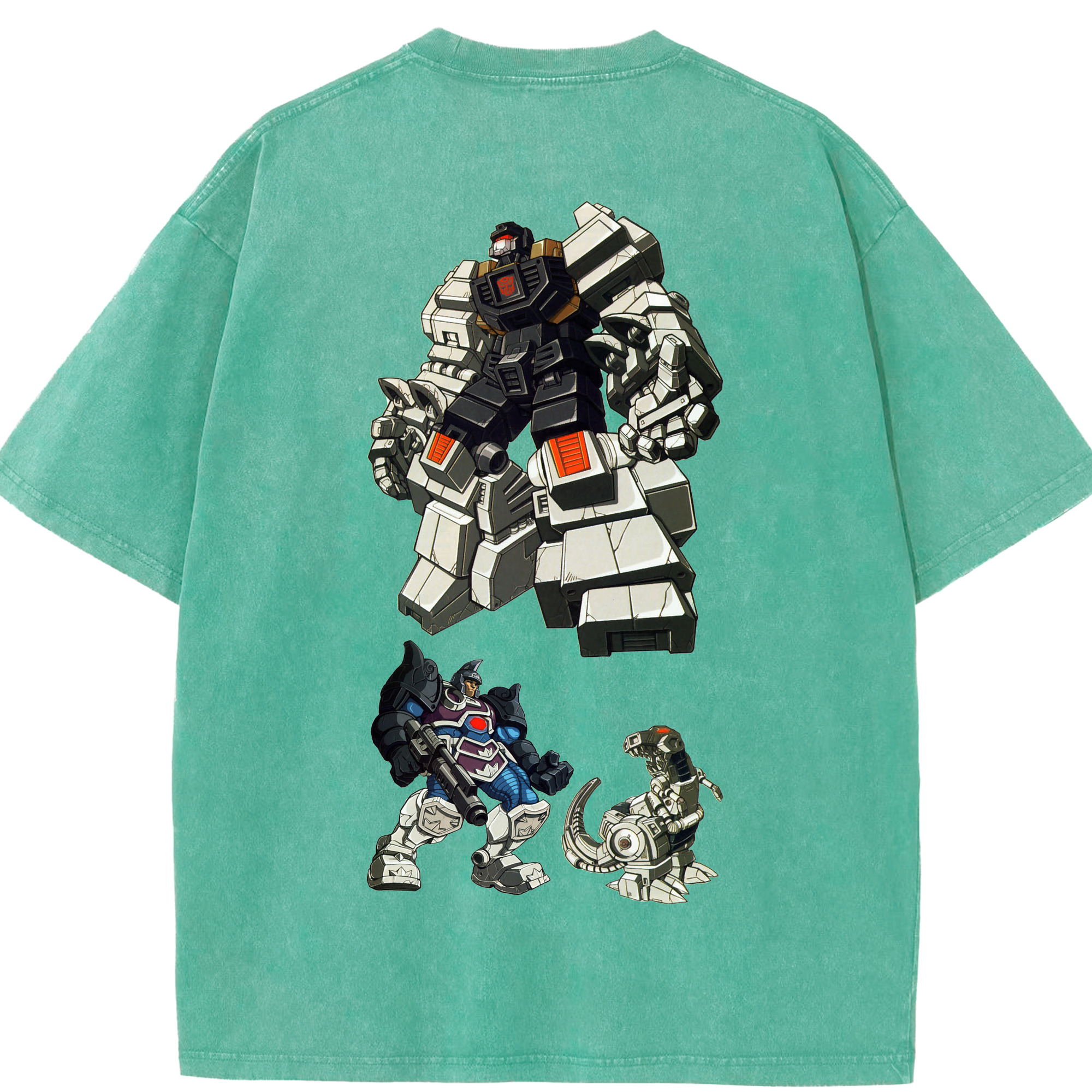 （画像用）  綿100% ヴィンテージ風 半袖Tシャツ（背面プリント）